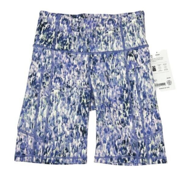 Athleta Ultimate Stash 7" Short / Flare Abstract Blue Size XS - Picture 3 of 7